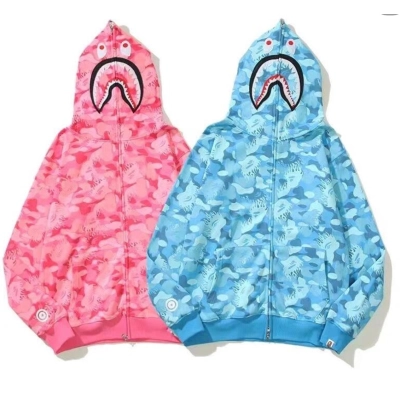 BAPE Shirt 2333 Flame Series (Pink, Blue) 01