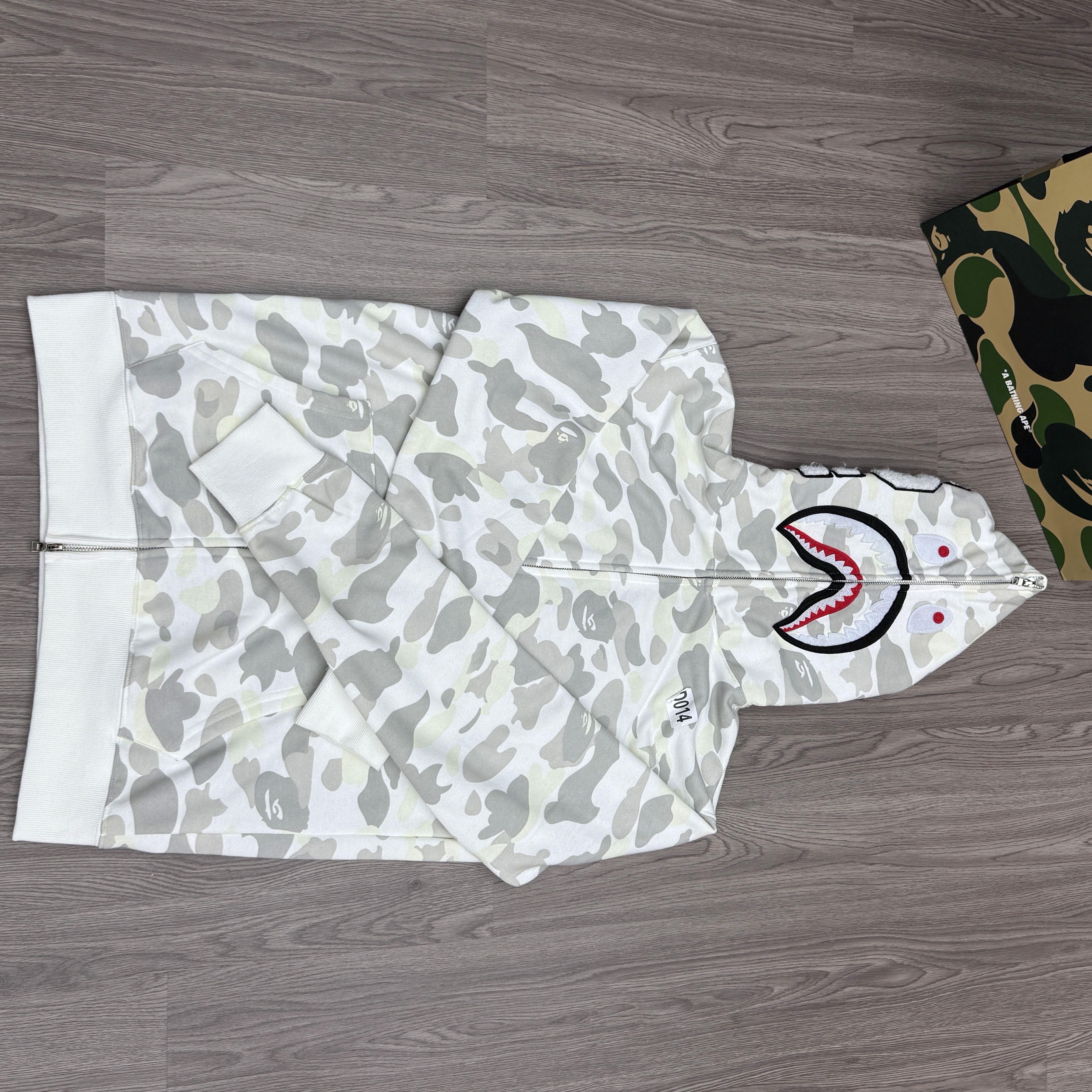 BAPE Shirt 2352 White Single Hood
