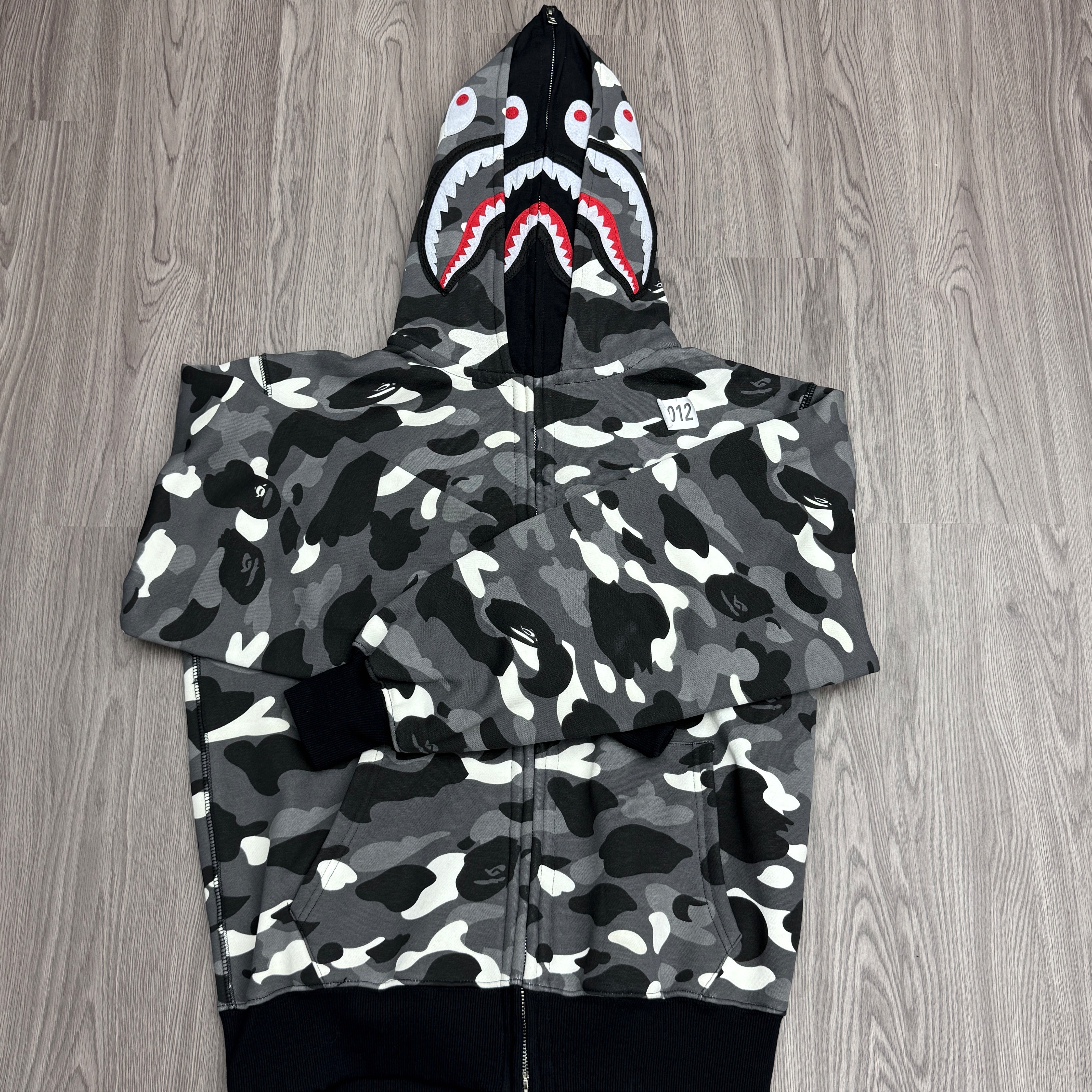 BAPE Shirt 2356 Speckle Black Double Hood
