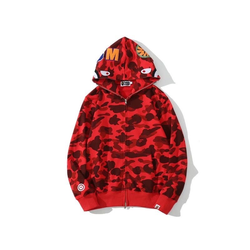 BAPE Shirt 2367 Regular Single Hood (Blue, Green, Pink, Bright Pink, Yellow, Purple, Grey, Red)