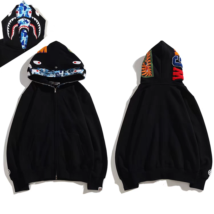 BAPE Shirt 2391 Outer X Inner X Series Double Hood (Black Blue, Black Pink, Black Green, Grey Pink)