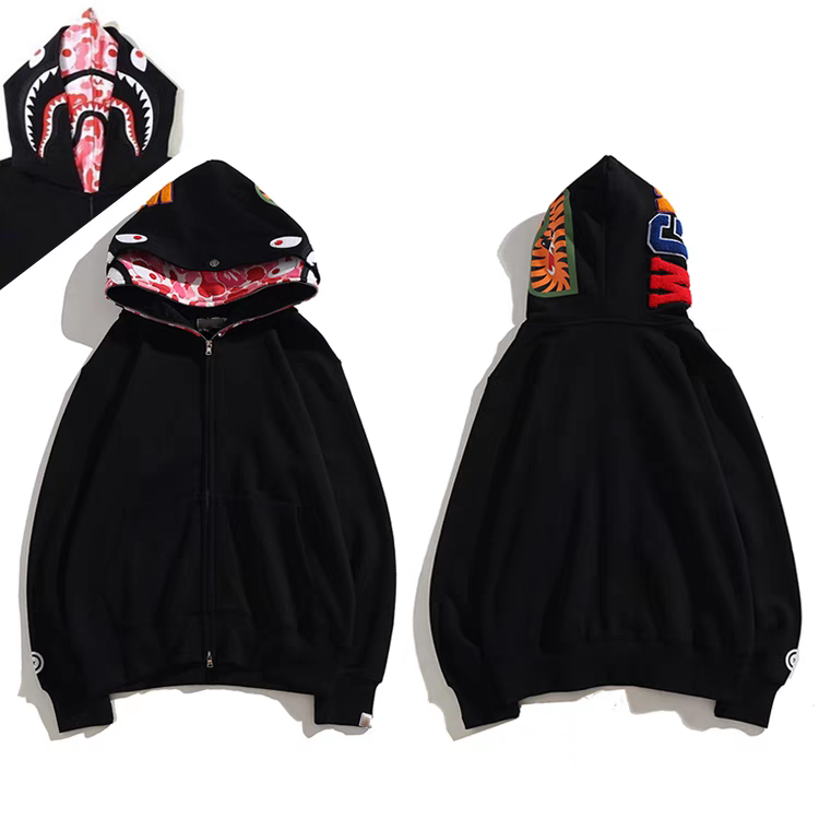 BAPE Shirt 2391 Outer X Inner X Series Double Hood (Black Blue, Black Pink, Black Green, Grey Pink)