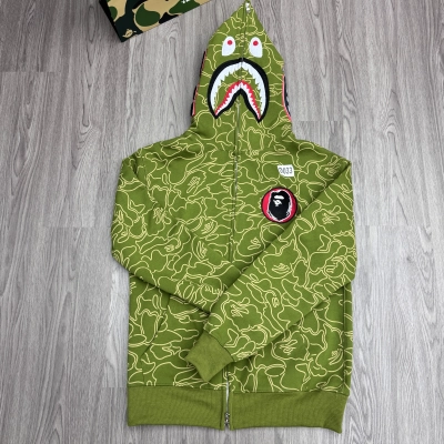 BAPE Shirt 431 30th Anniversary Green Single Hood 01
