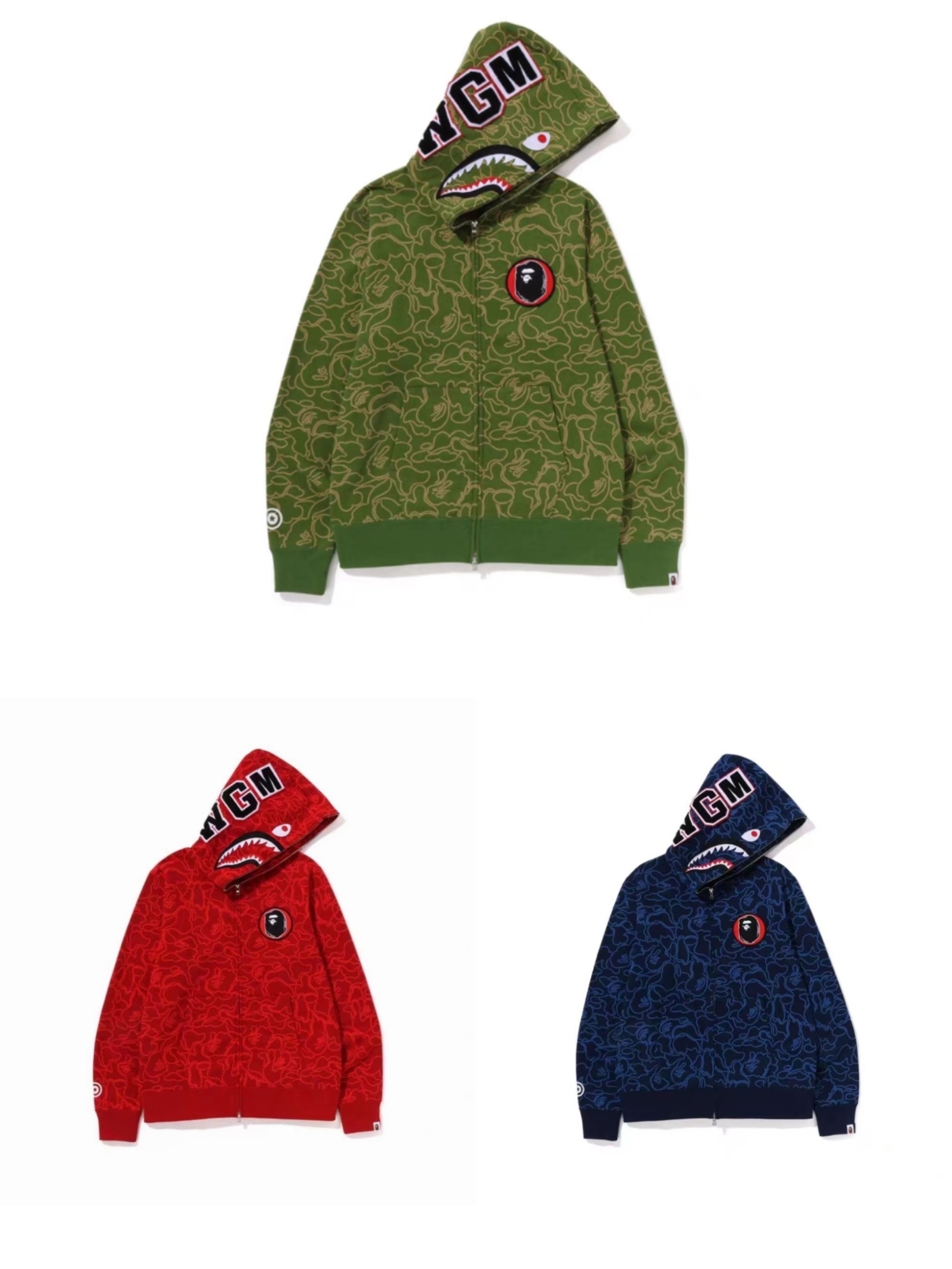 BAPE Shirt 431 BAPE 30th Anniversary (Blue, Red, Green)