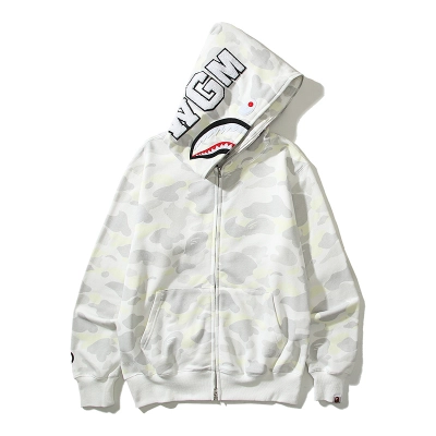 BAPE Shirt 6004 Single Hood Black & White 02