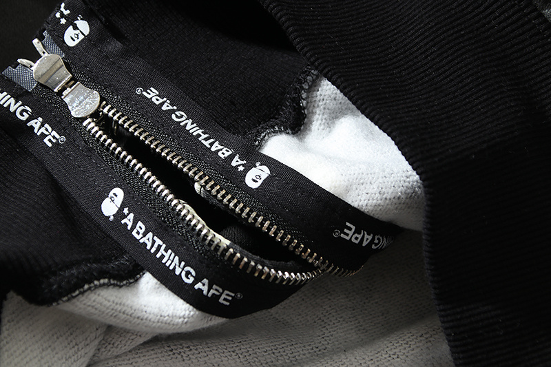 BAPE Shirt 6005 Double Hood Black &amp; White