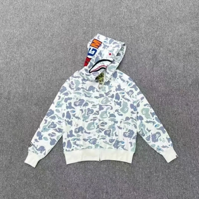 BAPE Shirt 6110 Starry White Single Hood 02