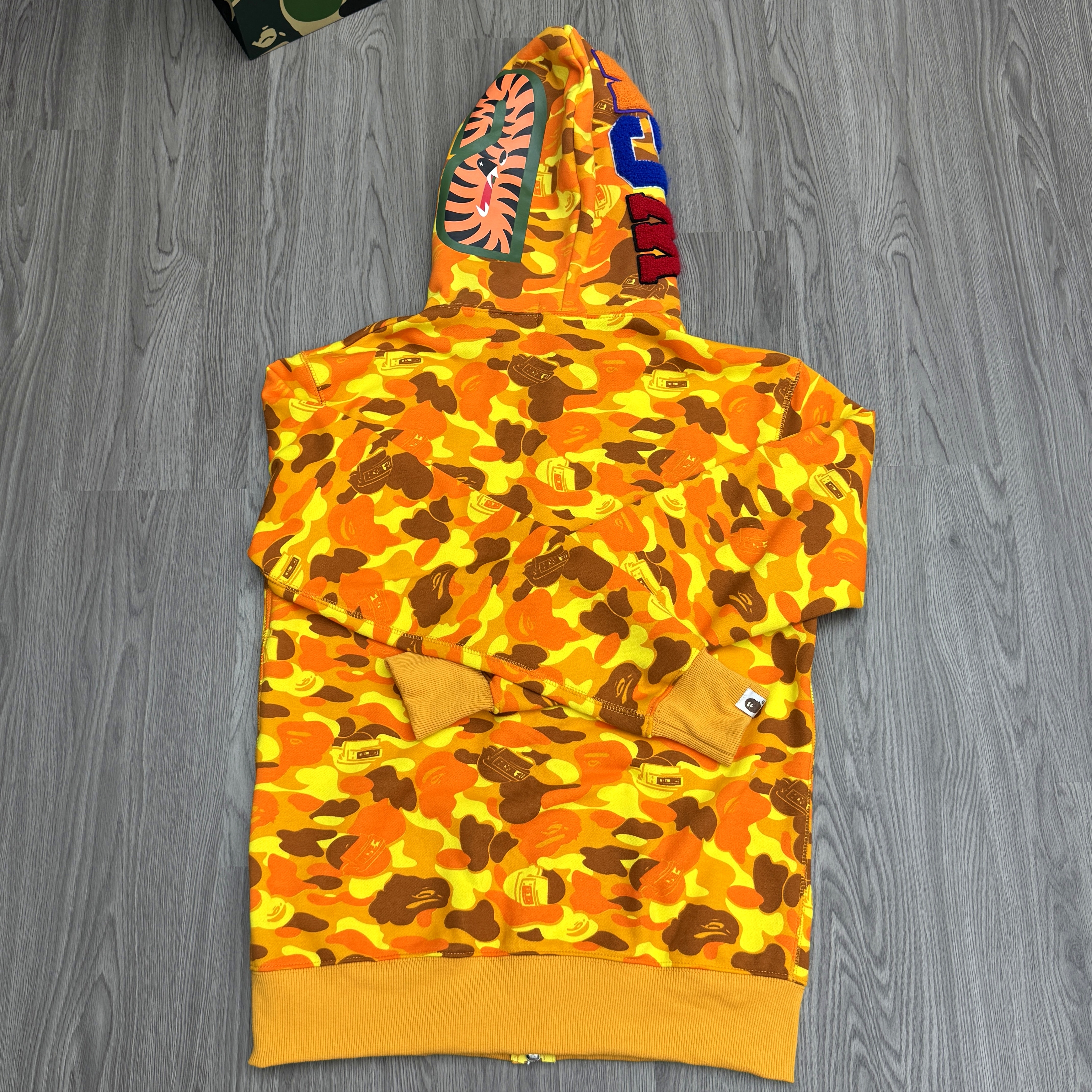 BAPE Shirt 6399 Winner Yellow Single Hood