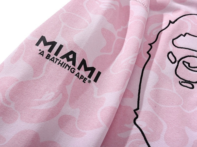 BAPE Shirt 6930 BAPE x Inter Miami Messi Multi-Color Camo Hoodie Black &amp; White &amp; Pink