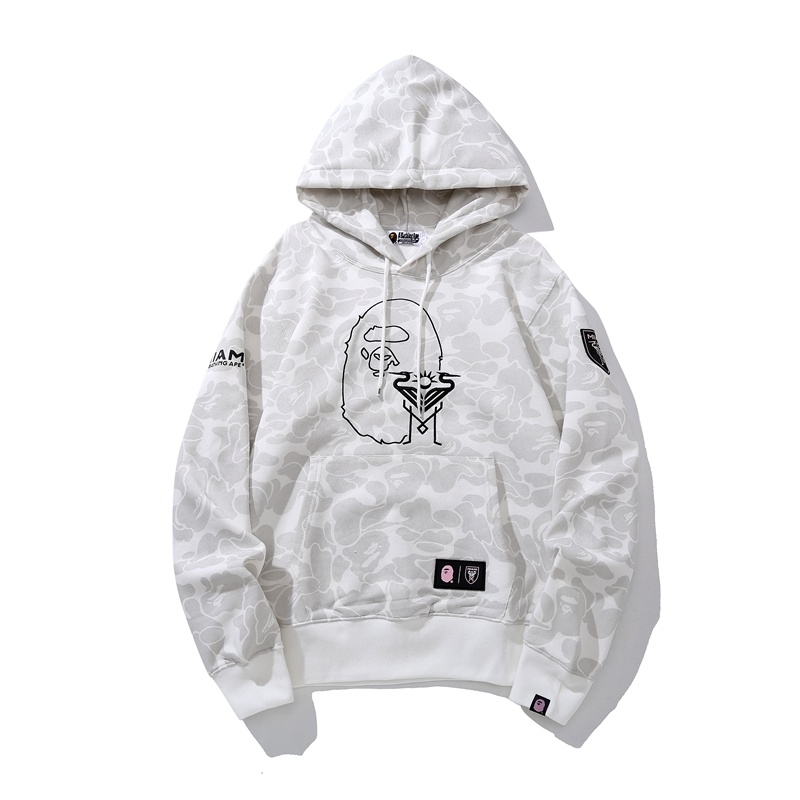 BAPE Shirt 6930 BAPE x Inter Miami Messi Multi-Color Camo Hoodie Black &amp; White &amp; Pink