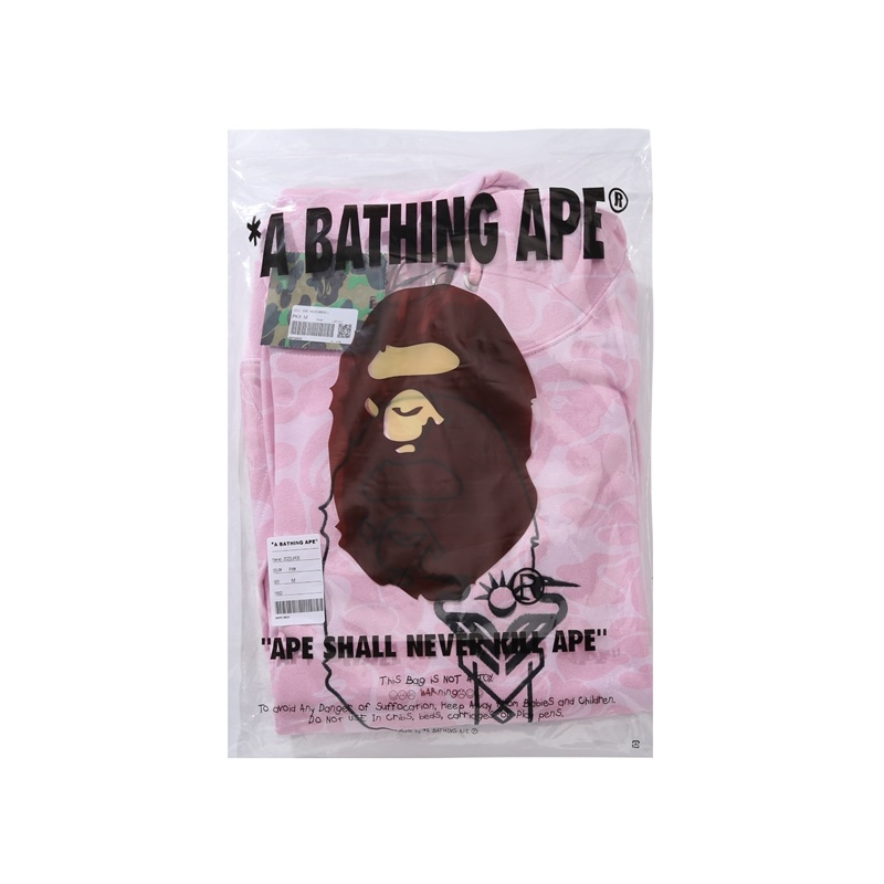 BAPE Shirt 6930 BAPE x Inter Miami Messi Multi-Color Camo Hoodie Black &amp; White &amp; Pink