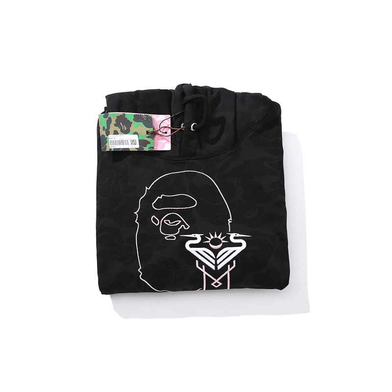 BAPE Shirt 6930 BAPE x Inter Miami Messi Multi-Color Camo Hoodie Black &amp; White &amp; Pink