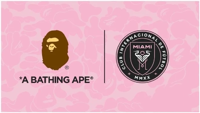BAPE Shirt 6930 BAPE x Inter Miami Messi Multi-Color Camo Hoodie Black &amp; White &amp; Pink