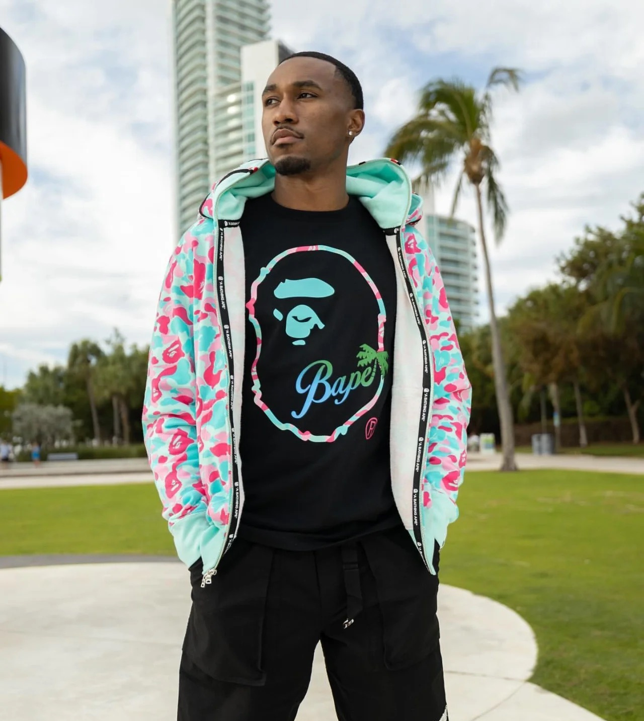 BAPE Shirt 6955# BAPE MIAMI
