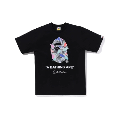 BAPE Shirt 768 BAPE x LDG Colorful Geometric Fragments T-Shirt 01