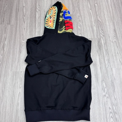 BAPE Shirt 803 Black Single Hood 02
