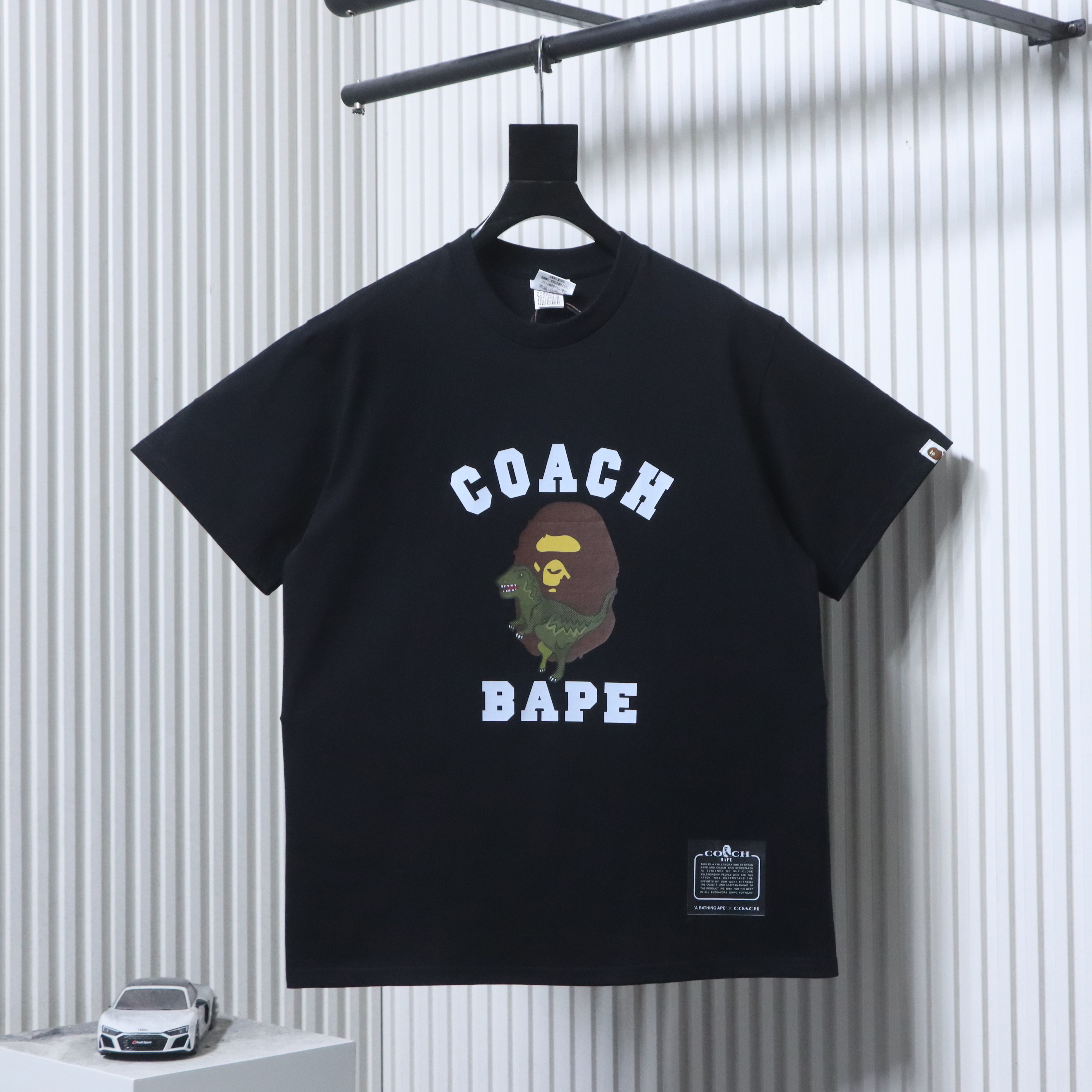 BAPE Shirt BAPE x COACH 26SS Dinosaur Ape Head Print Short Sleeve T-Shirt #2