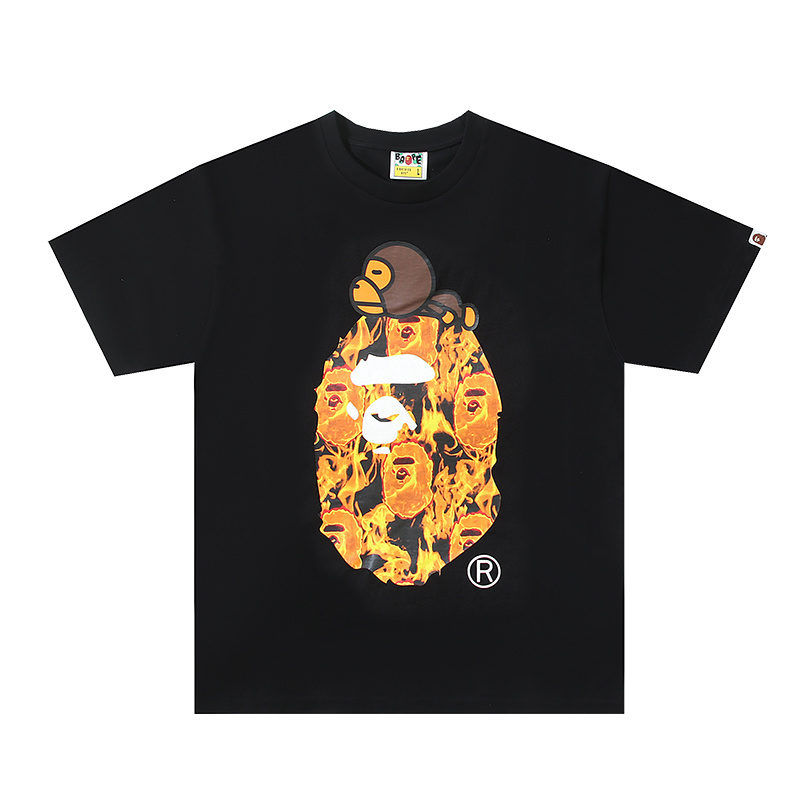 BAPE Shirt BP149 Flame Monkey