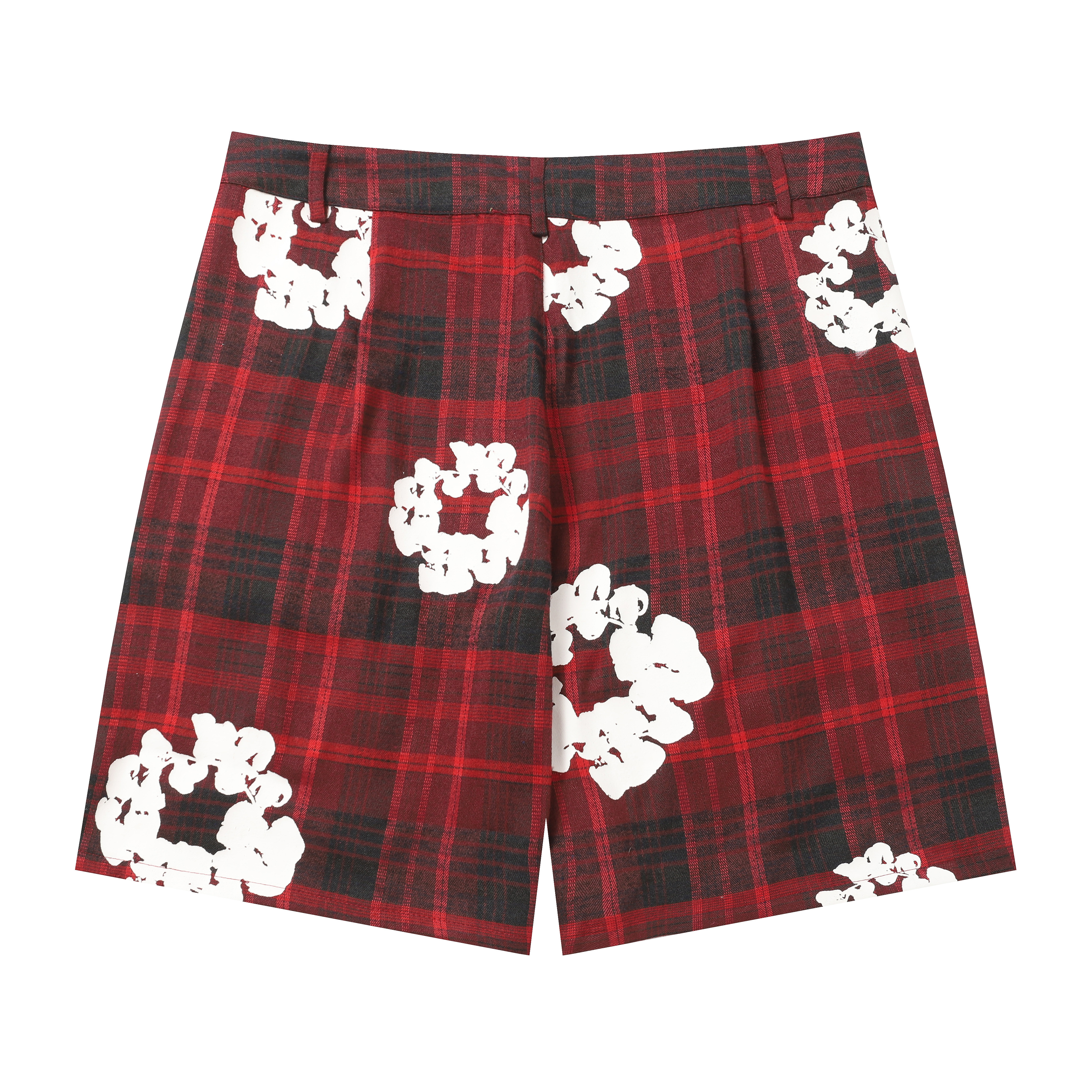Denim Tears Cotton Wreath Plaid Shorts Set D6835 Tee