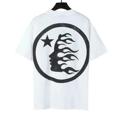 Hellstar Star Flame Short Sleeve Tee White 02