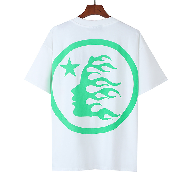 Hellstar White Neon Flash Short Sleeve T-shirt Green