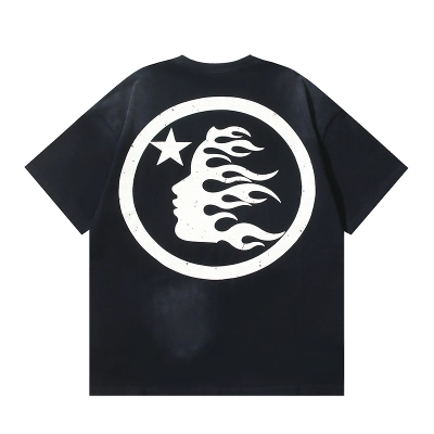 Hellstar Flame Profile Short Sleeve Black 02