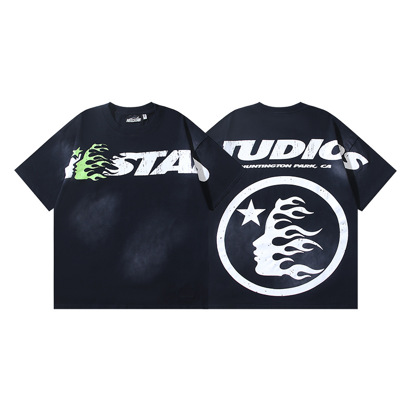 Hellstar Flame Head Studios Short Sleeve T-shirt