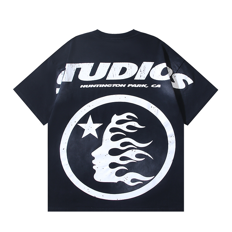 Hellstar Flame Head Studios Short Sleeve T-shirt