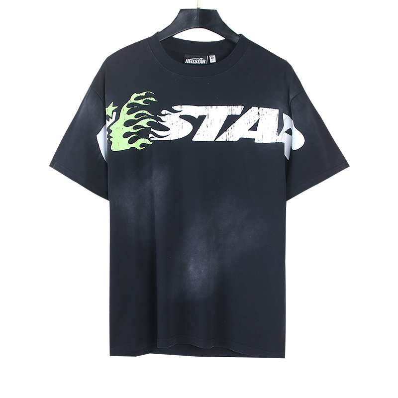 Hellstar Flame Head Studios Short Sleeve T-shirt