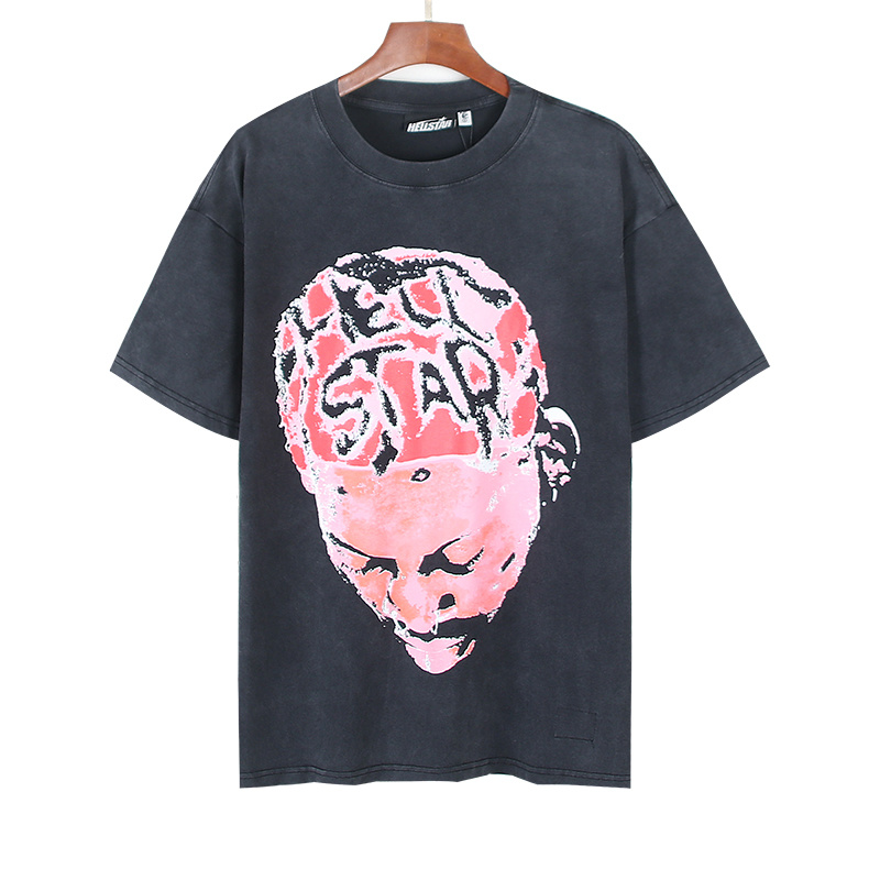 Hellstar Vintage Washed Hip-hop T-shirt