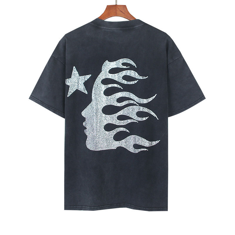 Hellstar Vintage Washed Hip-hop T-shirt