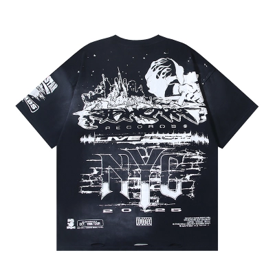 Hellstar Scream Face NYC Short Sleeve T-shirt 02