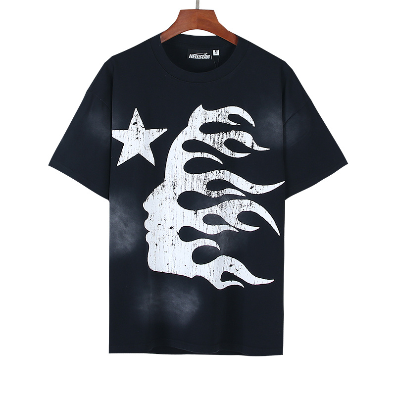 Hellstar Dark Star Flame Short Sleeve T-shirt