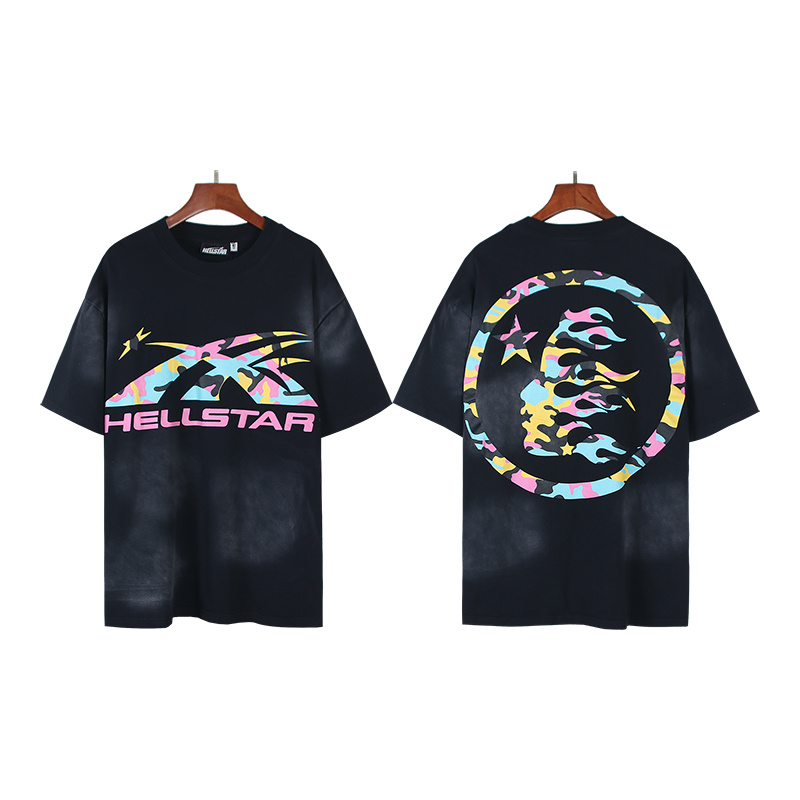 Hellstar Rainbow Glow Graphic Short Sleeve T-shirt
