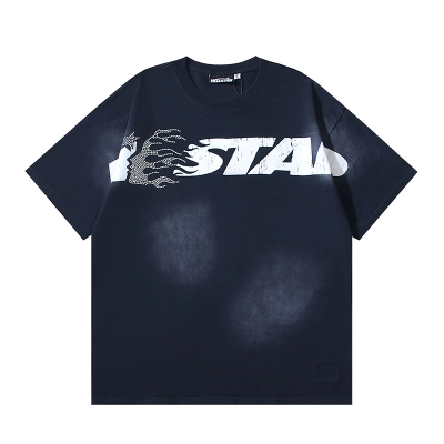 Hellstar Washed Black Minimalist Short Sleeve T-shirt 01
