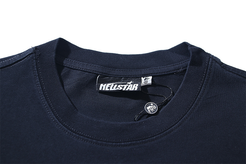 Hellstar Washed Black Minimalist Short Sleeve T-shirt