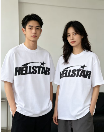 Hellstar  Health Style Letter Short Sleeve