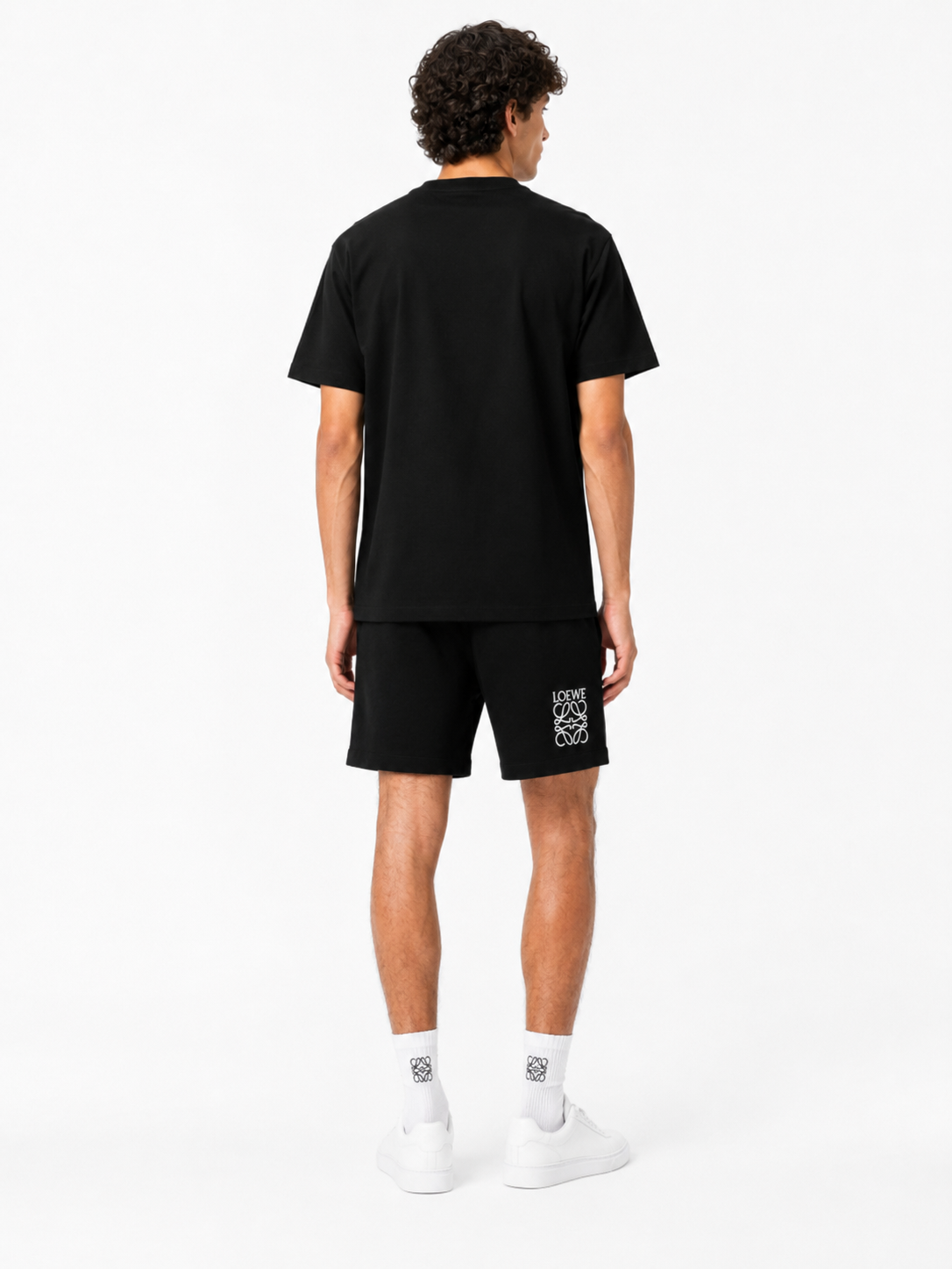 Loewe x On 25SS Black T-Shirt Red Embroidery