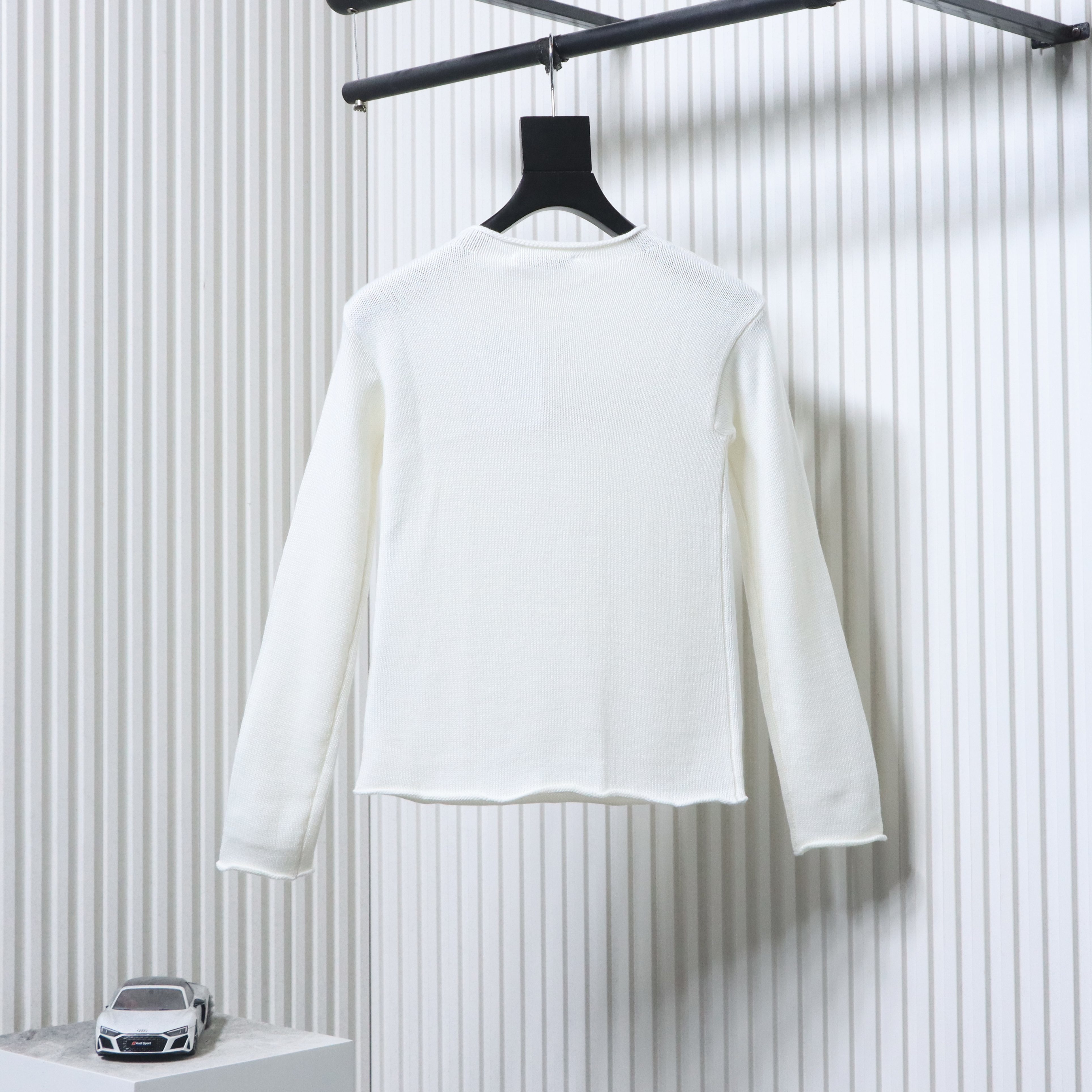 Christian Dior Bee Gold Thread Cashmere Knit Sweater