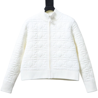 Christian Dior Diamond Quilted Silk Wool Jacket 01