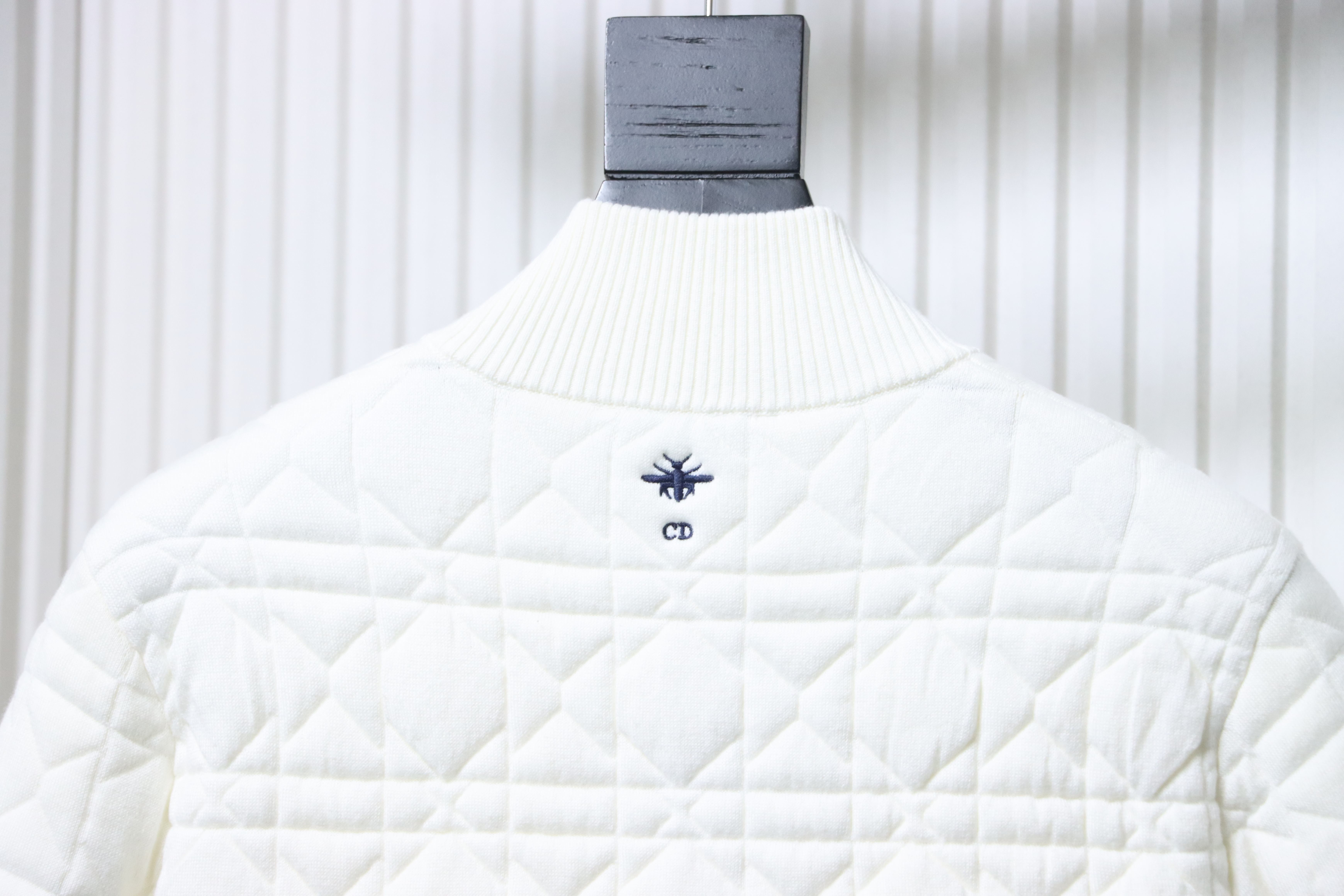 Christian Dior Diamond Quilted Silk Wool Jacket