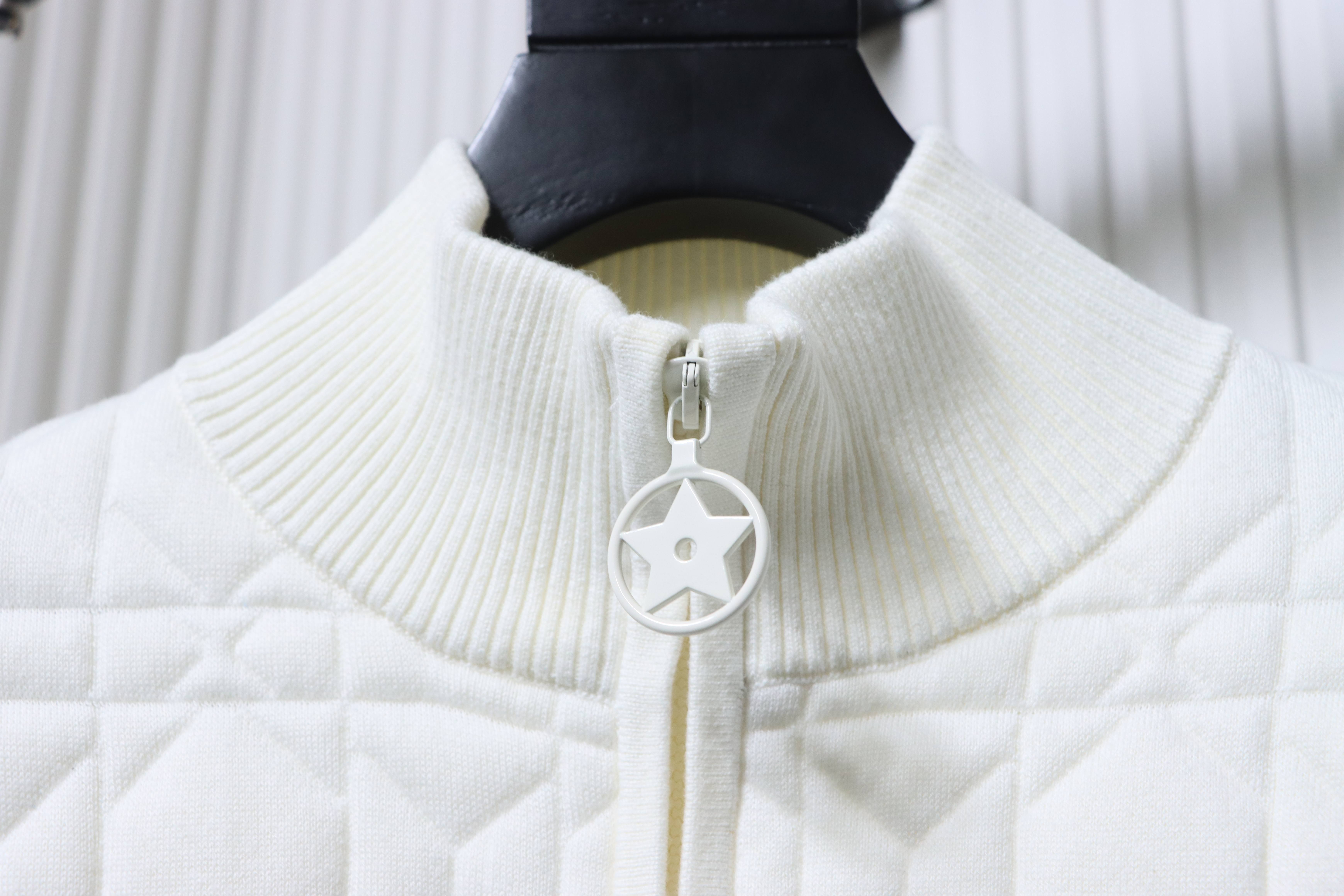 Christian Dior Diamond Quilted Silk Wool Jacket