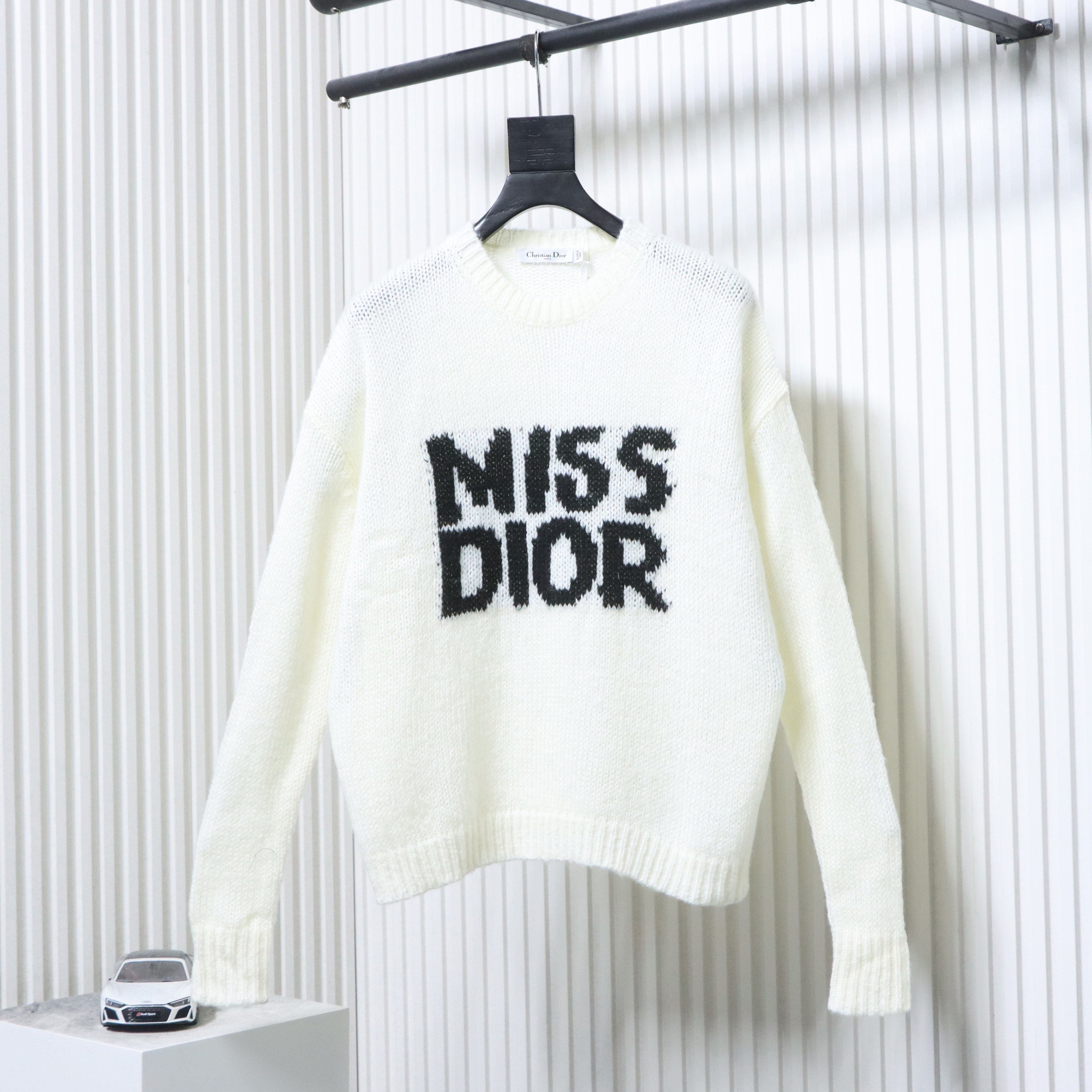 Christian Dior Miss Dior Relaxed Knit Long Sleeve Sweater