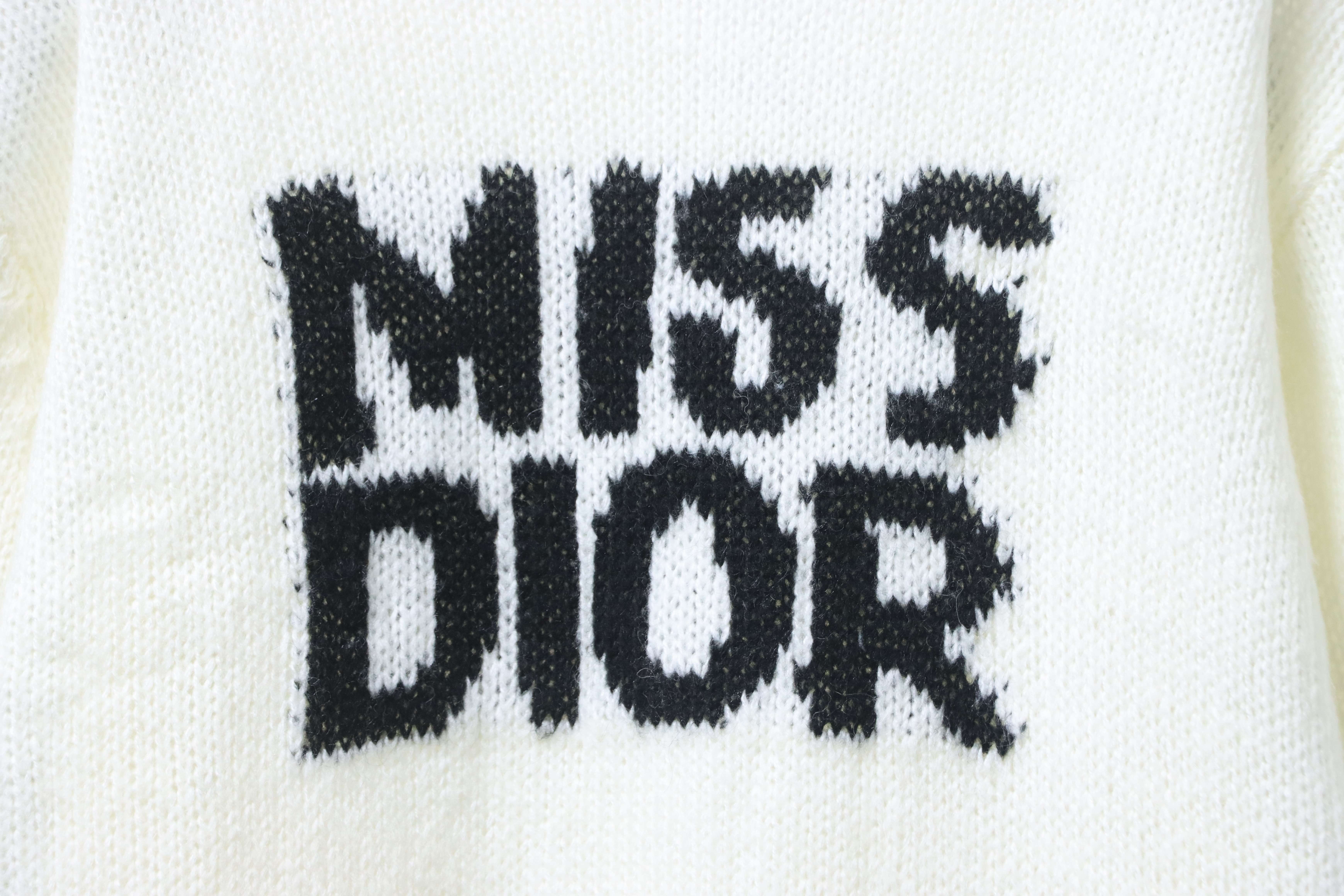 Christian Dior Miss Dior Relaxed Knit Long Sleeve Sweater