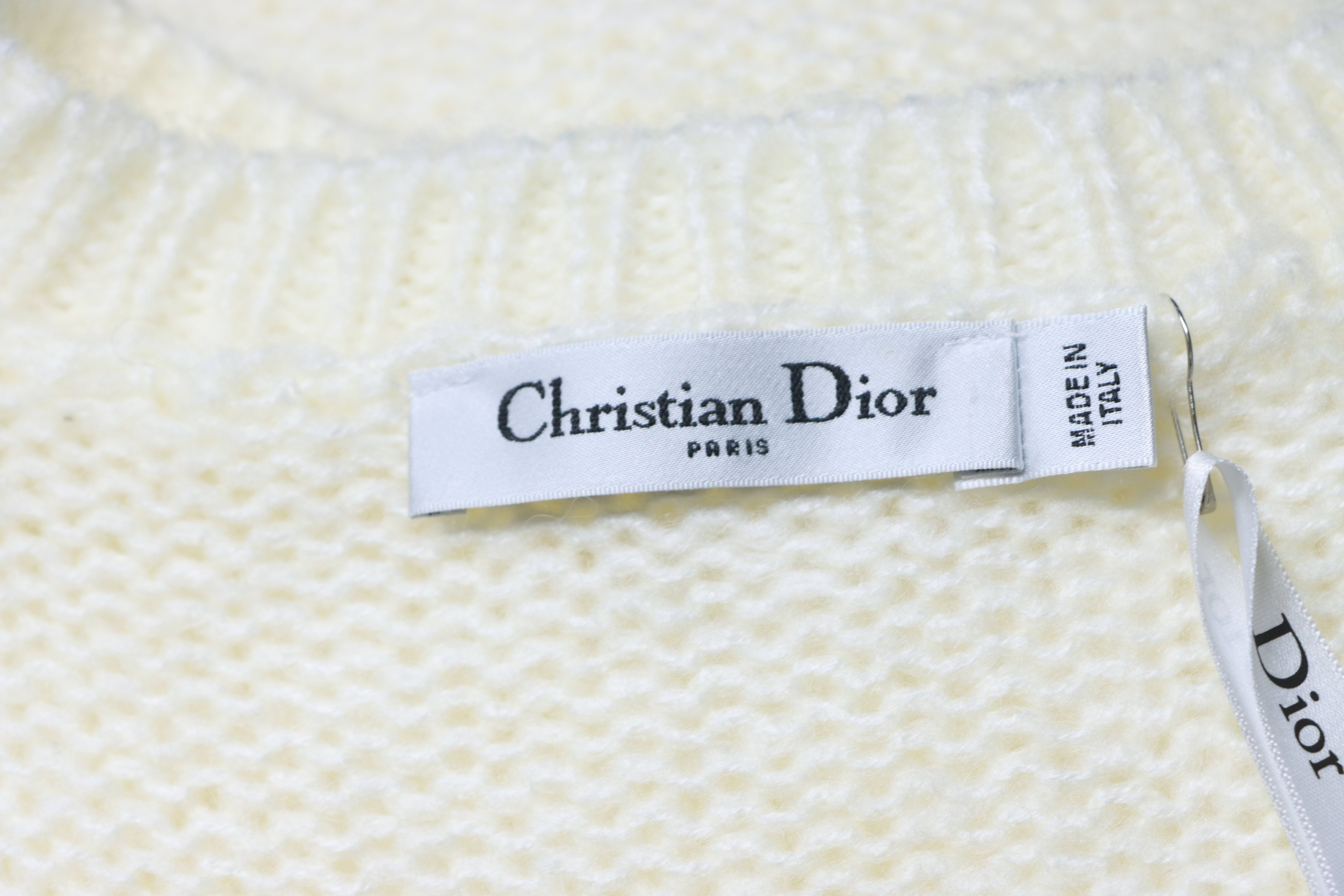 Christian Dior Miss Dior Relaxed Knit Long Sleeve Sweater