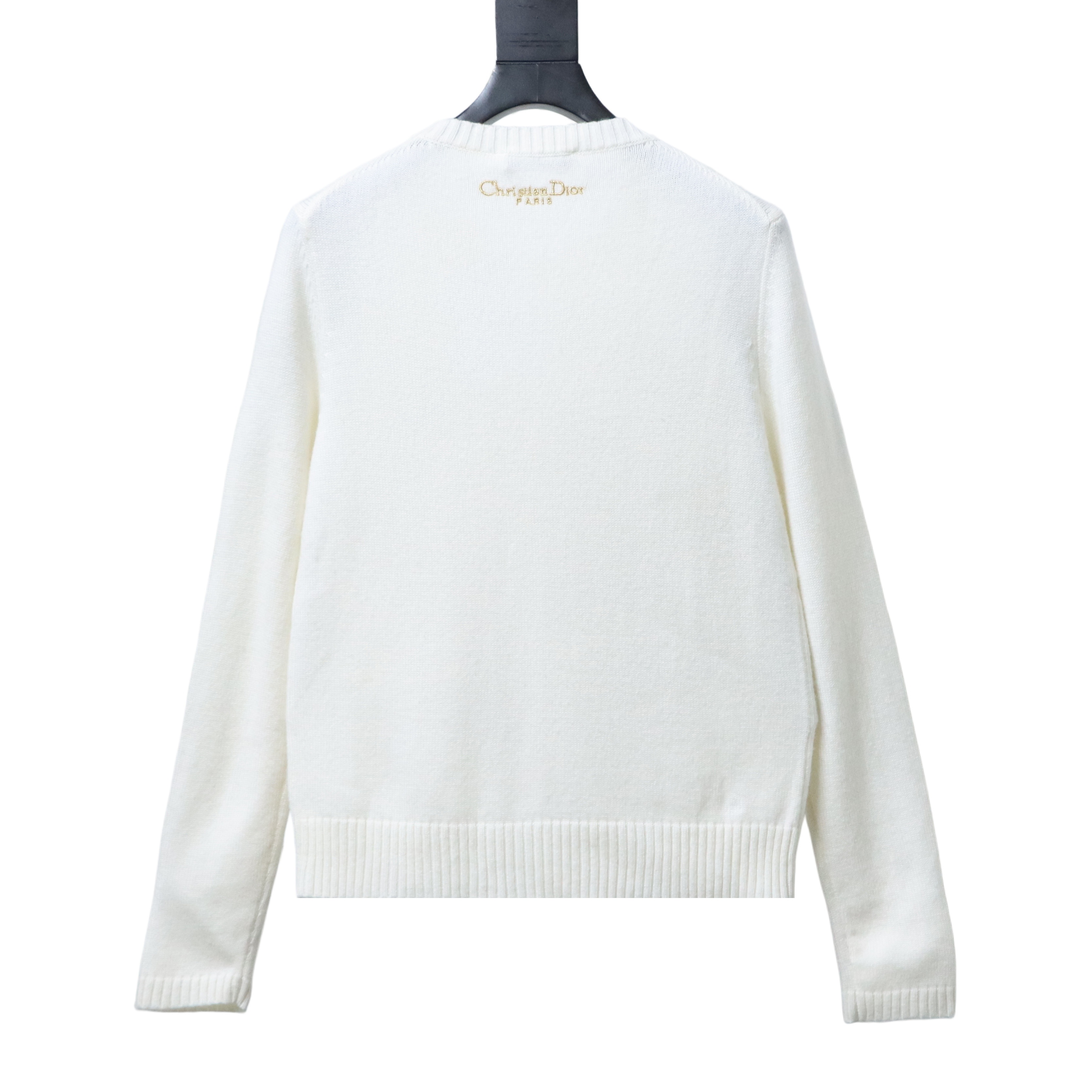 Christian Dior Pegasus Embroidered Cashmere Knit Sweater
