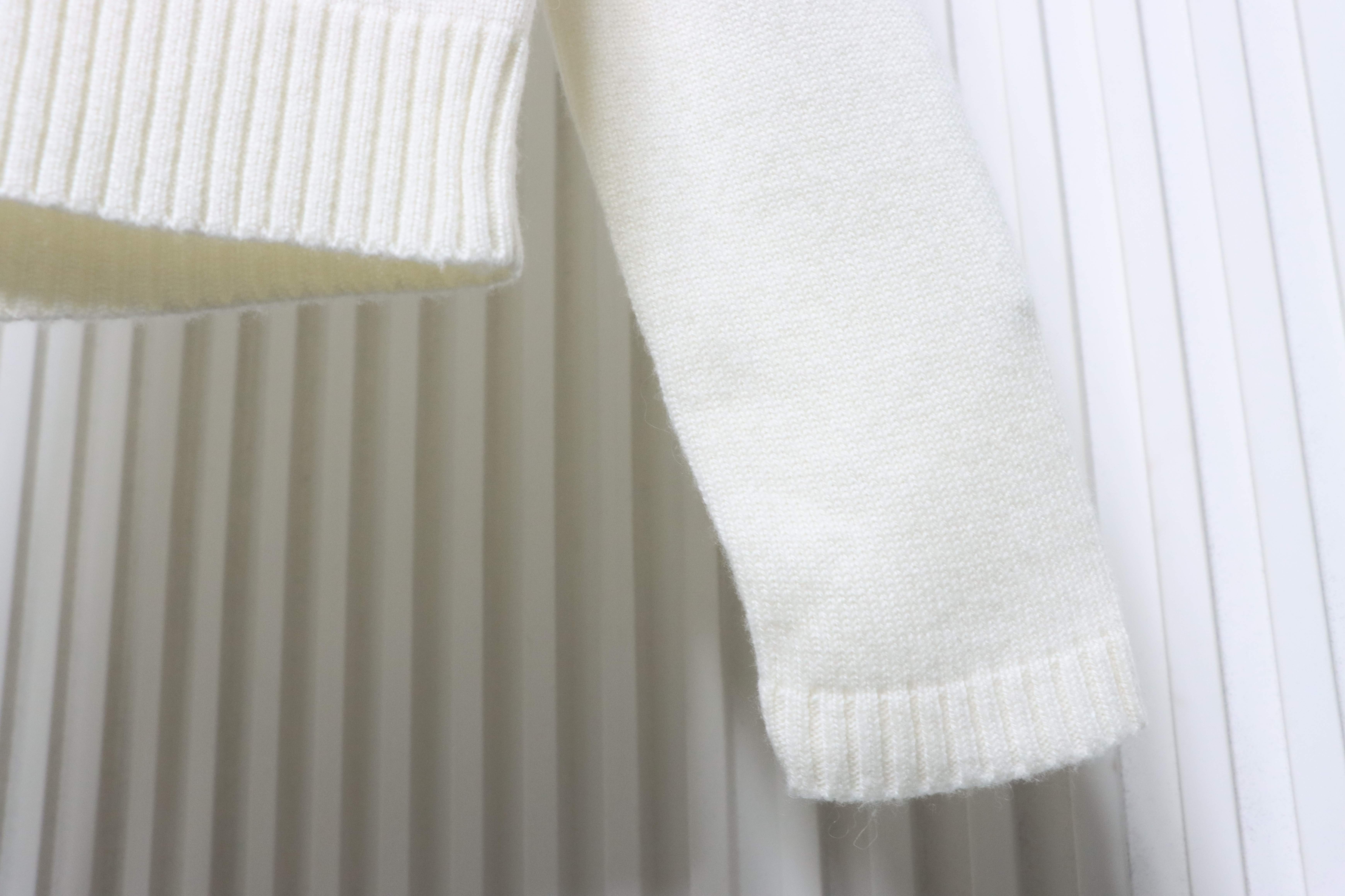 Christian Dior Pegasus Embroidered Cashmere Knit Sweater