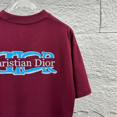 Dior 2026 SS New Classic Letter 3D Silicone Short Sleeve T-Shirt Unisex 02