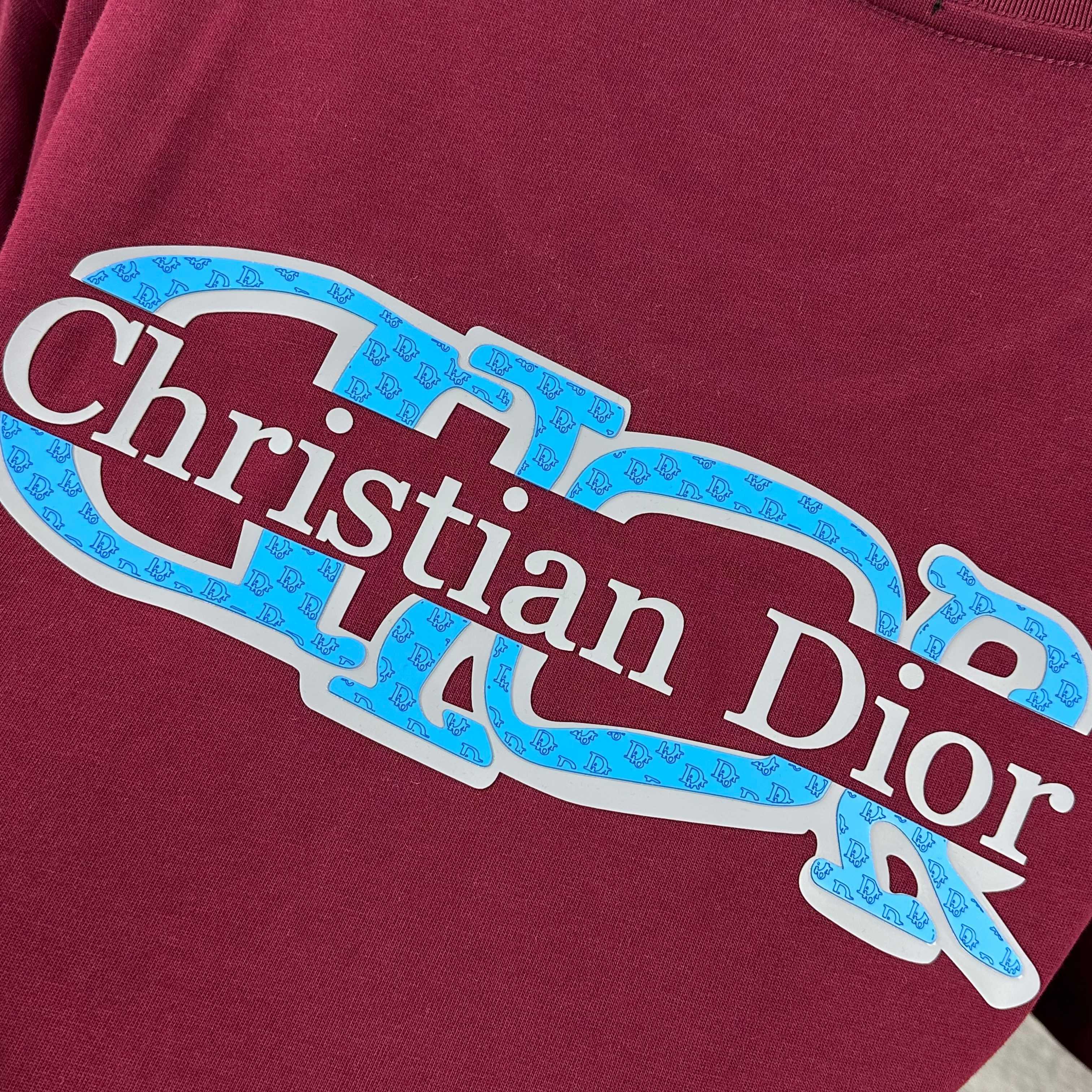 Dior 2026 SS New Classic Letter 3D Silicone Short Sleeve T-Shirt Unisex