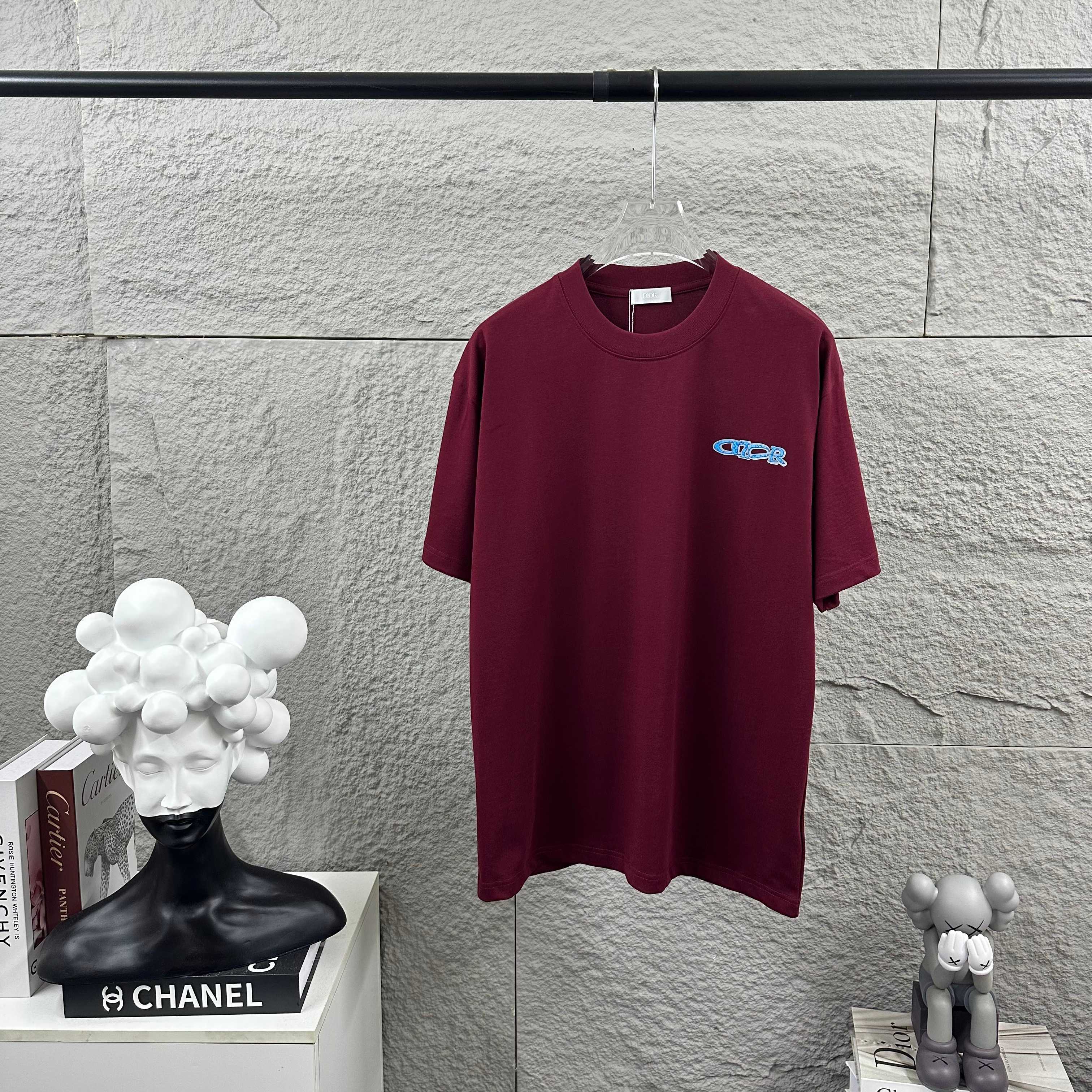 Dior 2026 SS New Classic Letter 3D Silicone Short Sleeve T-Shirt Unisex